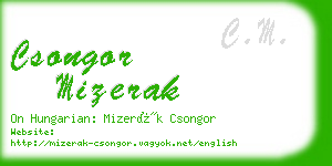 csongor mizerak business card